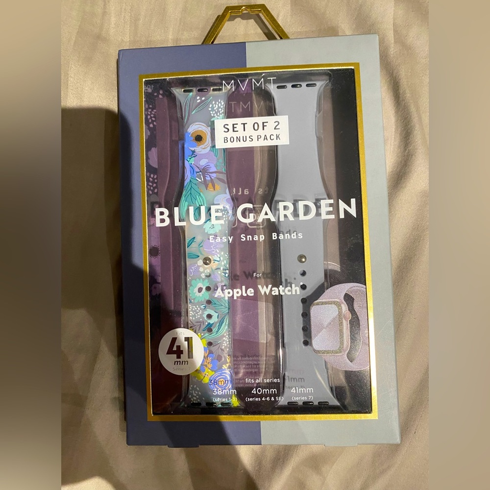 MVMT Blue Garden Apple Watch Bands- BRAND NEW UNOPENED